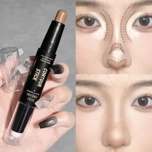 Double-ended contour bar, facial foundation, concealer, durable dark circles, contour concealer, makeup