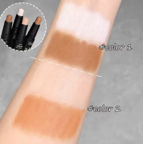 Double-ended contour bar, facial foundation, concealer, durable dark circles, contour concealer, makeup