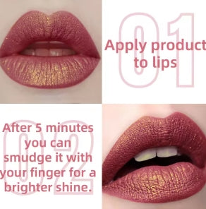 14 Colors Metallic Glitter Lip Gloss Gloss Long Lasting Lip Gloss Waterproof Liquid Lipstick Makeup Lip Oil Lip Tint Gifts for W