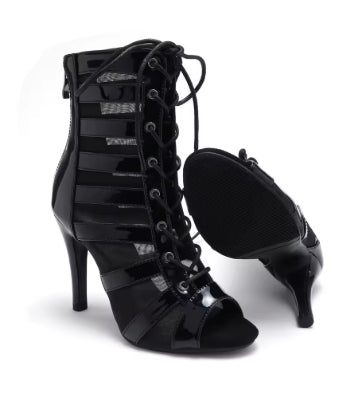 Women High Quality Heels Peep Toe Boot Stilettos Jazz Dance Woman Shoes Ballroom Suede Sole Customizable Outdoor Sexy