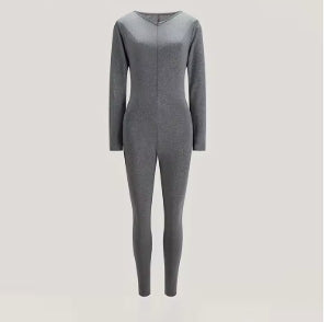 Sexy sports jumpsuits for women, fashionable fitted long sleeve plain rompers, fitted casual streetwear for Fitness, female set