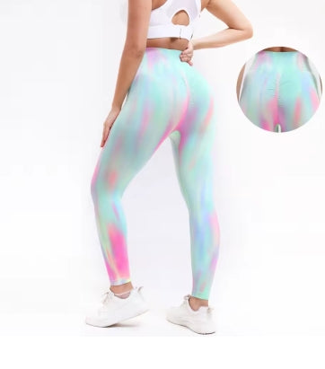 Seamless Aurora High Waist Sport Pants Comfortable hip lift workout Pants for Women Fitness Running Cycling Yoga Leggings