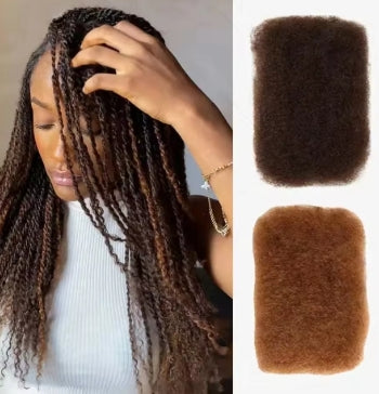 Best Quality QVR Afro Kinky Bulk Hair for Dreadlocks Affordable Sale Top Tight Kinkys for Loc Repair Twist Braiding 1 Pack 50g