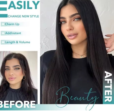 Clip in Hair Extensions Real Human Hair 120g Straight 100% Brazilian Remy Human Hair Clip in Hair Extensions for Black Women