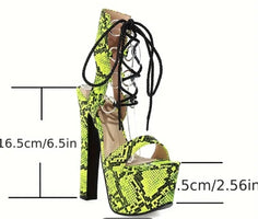 Women's Flower Pattern High Heel Sandals, Fashion Open Toe Dress Pumps
