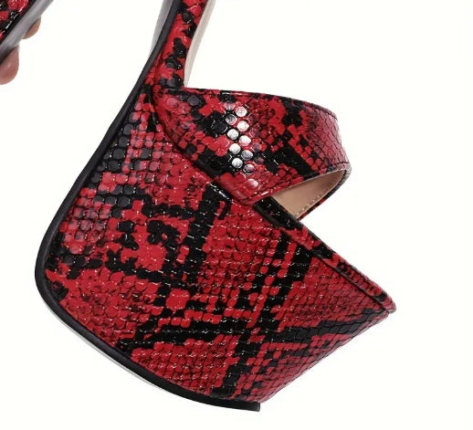 Women's Flower Pattern High Heel Sandals, Fashion Open Toe Dress Pumps
