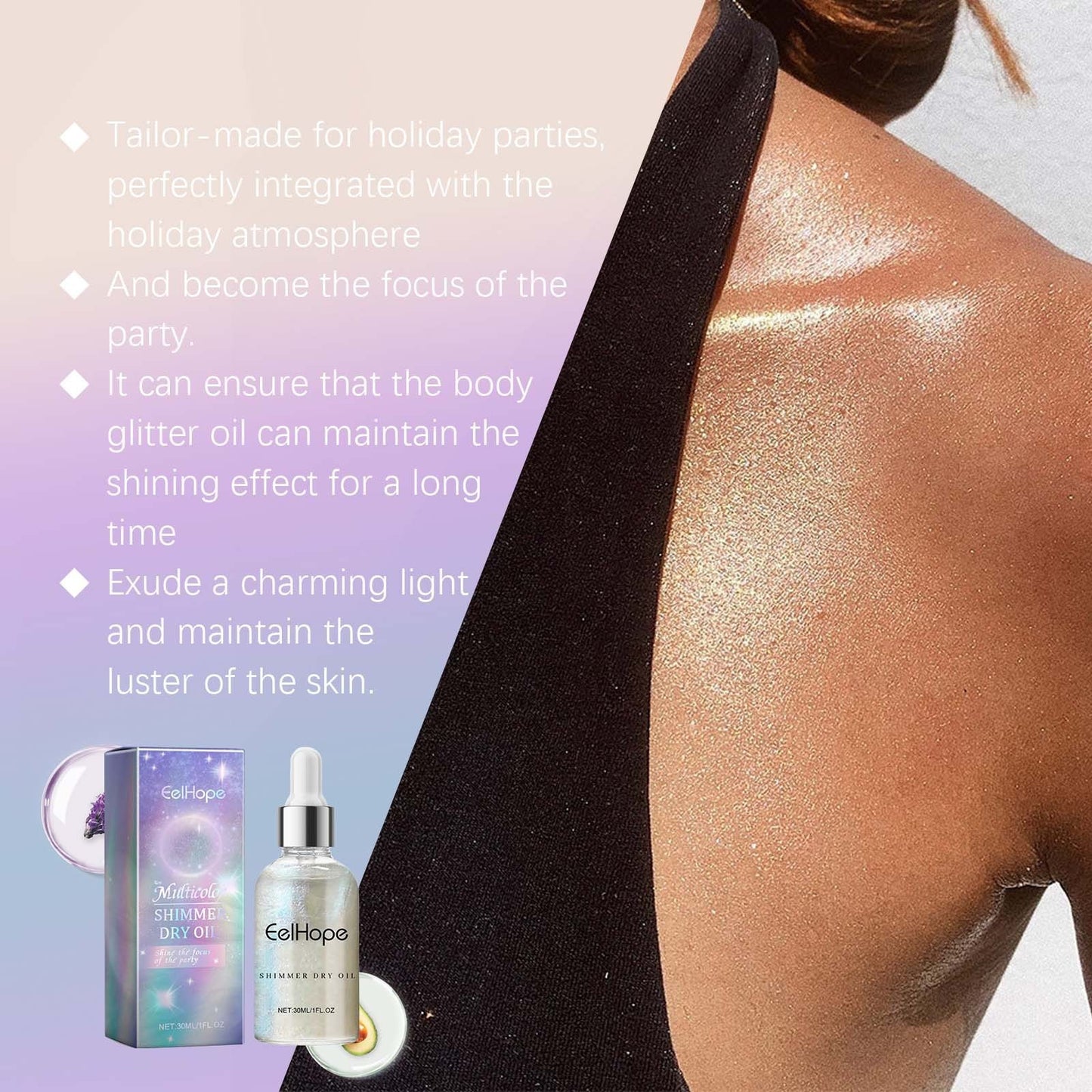 Body Oil Festival Party Brightening Skin