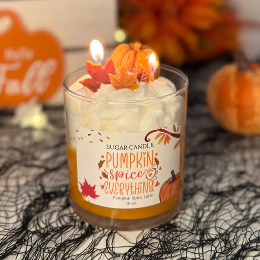 shipping on this order Pumpkin Spice Latte Candle – Fall Soy Candle