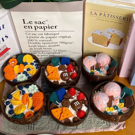 Handmade Food Candles with 3 different spectacular scents