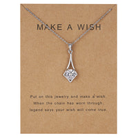 Dolphin Natural Stone Paper Card Necklace