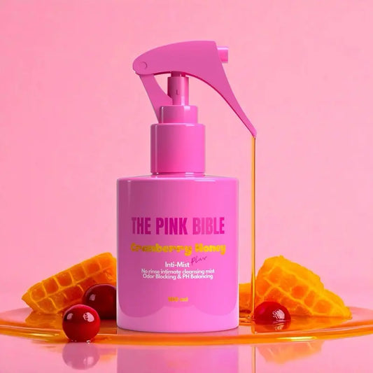 The Pink Bible Inti-Mist PLUS+ No Rinse Spray Soap pH Balanced Odor Blocking Freshness Formula