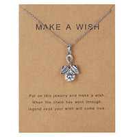 Dolphin Natural Stone Paper Card Necklace