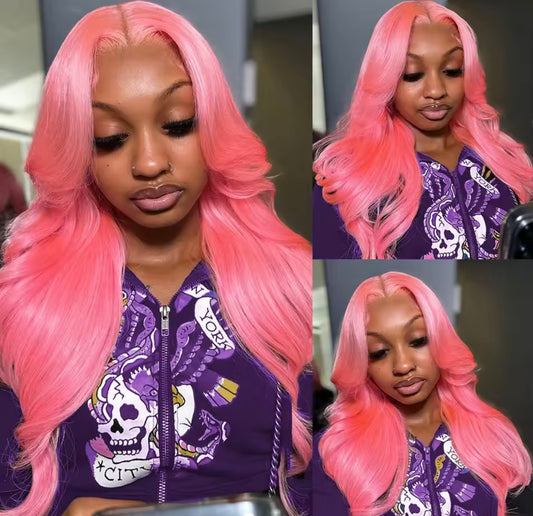 99J Colored Lace Frontal Human Hair Wigs Straight Burgundy 13x4 Transparent Full Lace Frontal Wig