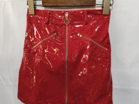 Bright PVC Patent Leather Hip Skirt