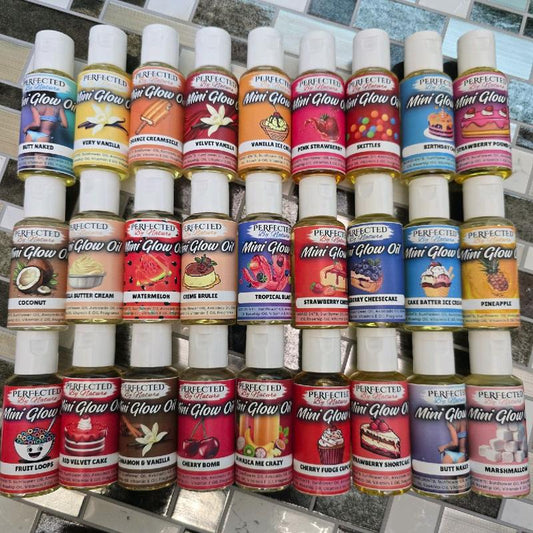 Mini Glow Oils - Small Sample Size (mini body scented oils)