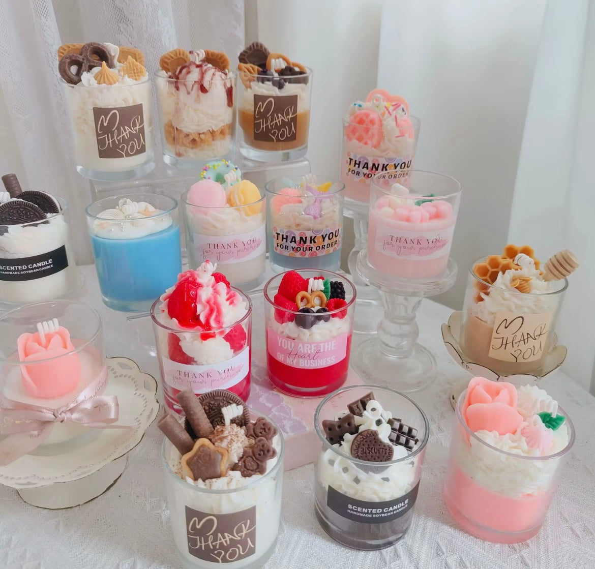 Novelty Jelly wax Candles