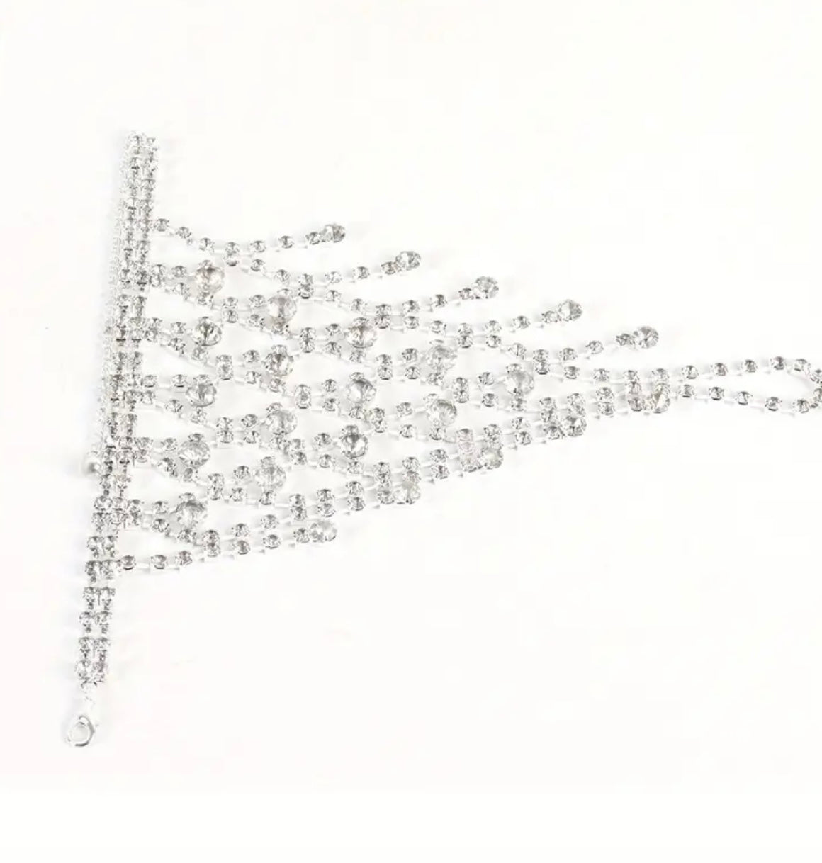 Elegant & Luxurious 18K Gold-Plated Rhinestone Hand Chain & Ring - Perfect Stylish Accessory & Gift for Women