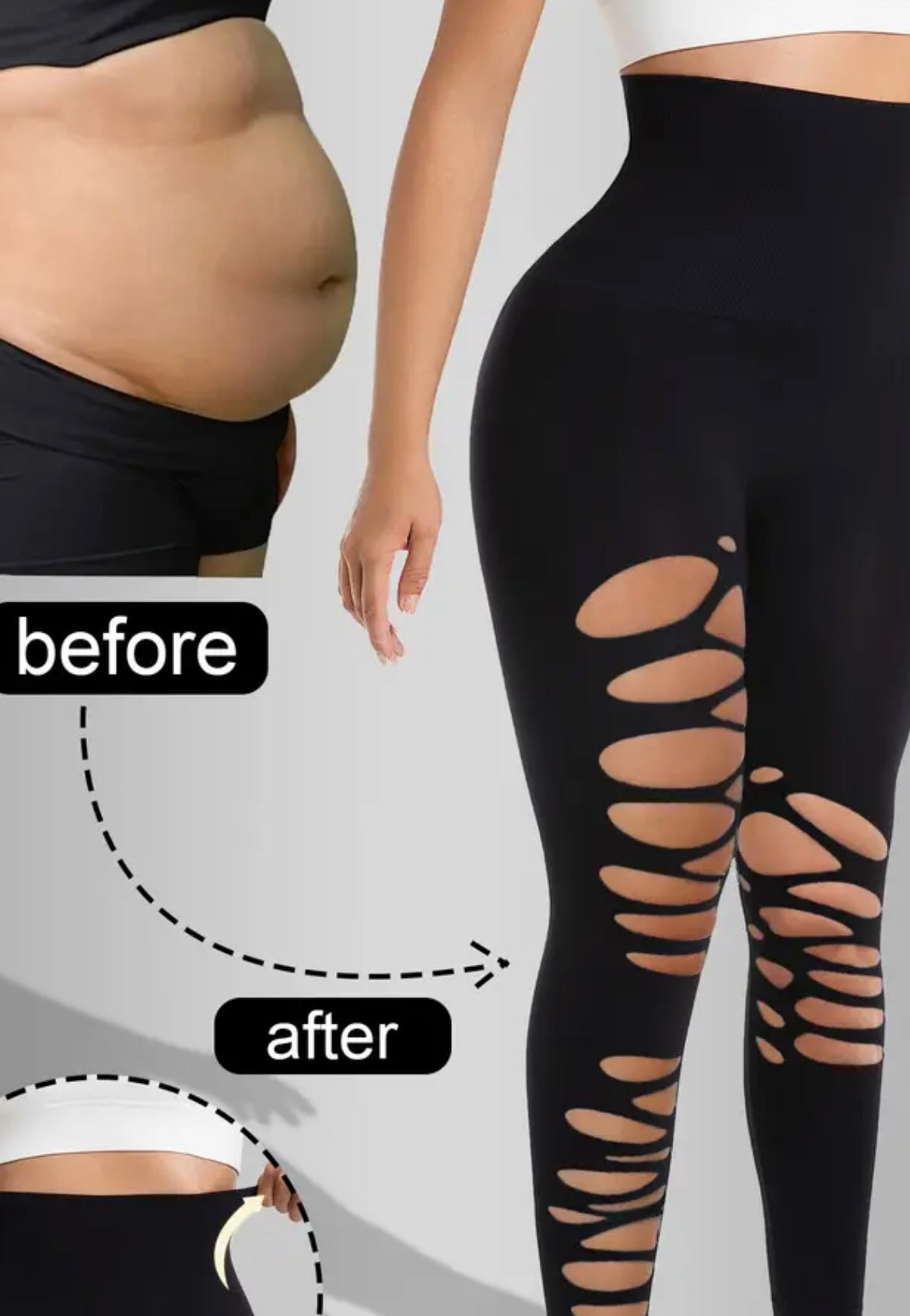 Women's High Waist Skinny Leggings with Queen Letter Print & Golden - Black Tummy Control Stretchy Pants, Golden Lettering All-Over Print, Non-Sheer Casual & Casual Attire, Machine Washable (Queen Slogan Back/Thigh Design)