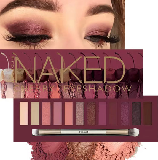 eyeshadow palette, mirror packaging, pearlescent shimmer, stage makeup e