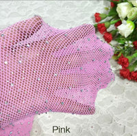 Trendy Shiny Fishnet Tights Small Mesh Glitter Pantyhose Thin drilled Stockings Women Girl