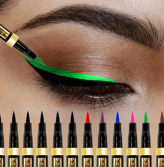 12pcs Eyeliner Pencil Set, Waterproof & Smudge-Proof, Long-Lasting, Vibrant Colors, Fine Tip, for Precise Eyeliner & Winged Looks, Perfect for Everyday & Special Occasions, Everyday Makeup | Vibrant Eyeliner | Waterproof Eyeliner, Eyeliner Pencils