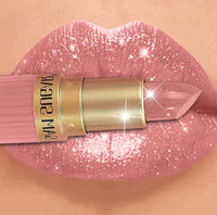 Pearlescent Pink Glitter Velvet Lipstick Metallic Waterproof Long Lasting Matte S