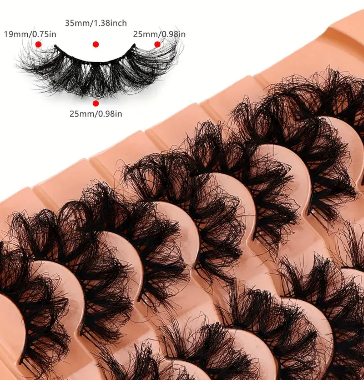 9D Thick And Soft Natural False Eyelashes, 7 Pairs of Natural Fluffy Eyelash Extensions, Eye-Catching