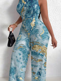 A Women'S Jumpsuit Featuring Trendy And Vibrant Prints, Designed to Be Sexy, Fitted, Lightweight, And Comfortable, Perfect for Beach Outings, Summer Vacations, And Casual Outdoor Wear, Jumpsuit And Romper For Women, Women Jumpsuit