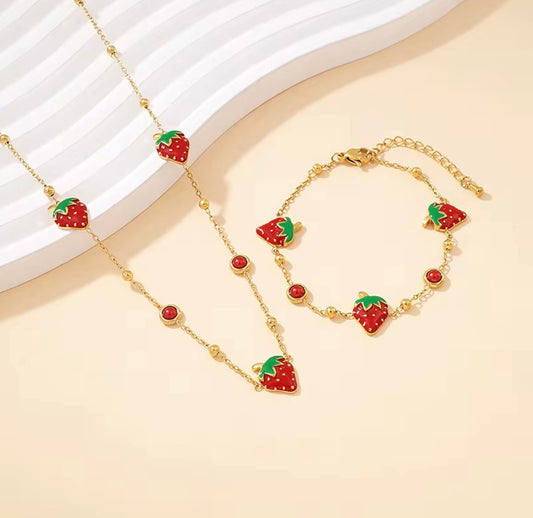 Stainless steel Starberry Necklace