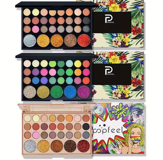 POPFEEL 29-Color Eyeshadow Palette – Versatile Makeup Set with Glitter, Shimmer, and Ma