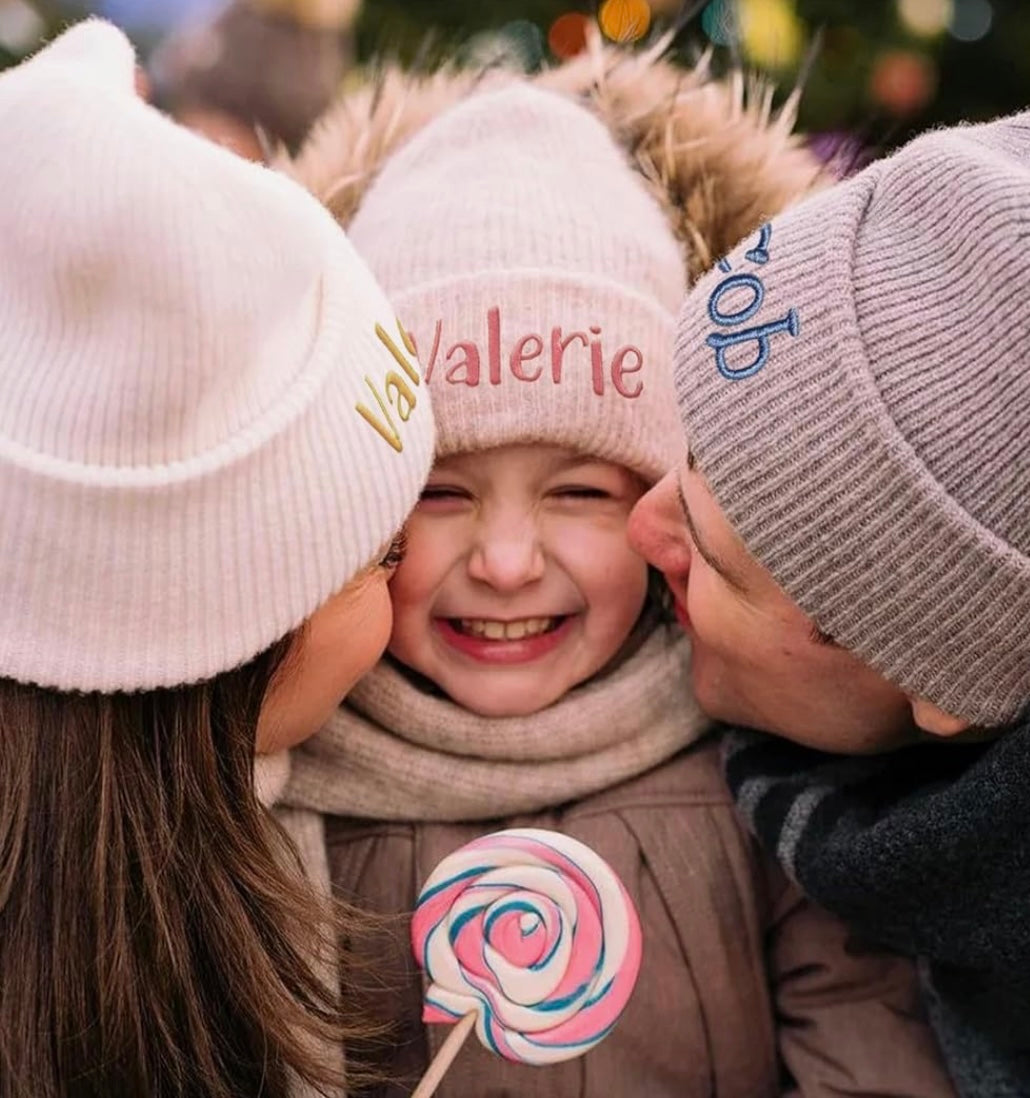 Embroidered Beanies with Name for Infants Toddlers