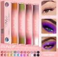 Dual-Ended Liquid Eyeshadow - Long-Lasting, Shimmer Finishes In Red, Blue, Purple, Bronze - Ideal