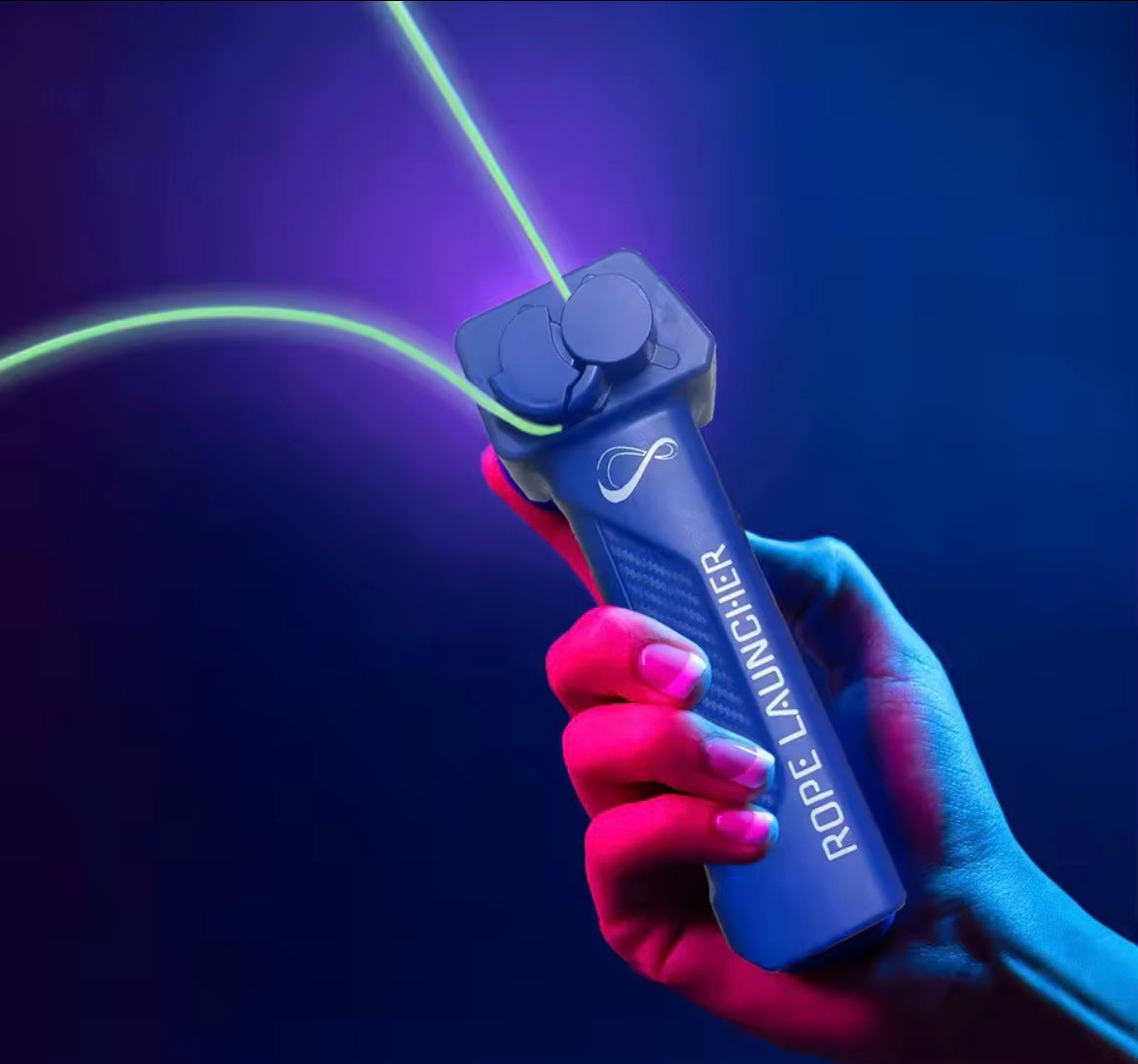 Launcher Fidget Toy Loop Rope Glow in The Dark USB Electric String Rope Launcher Ha