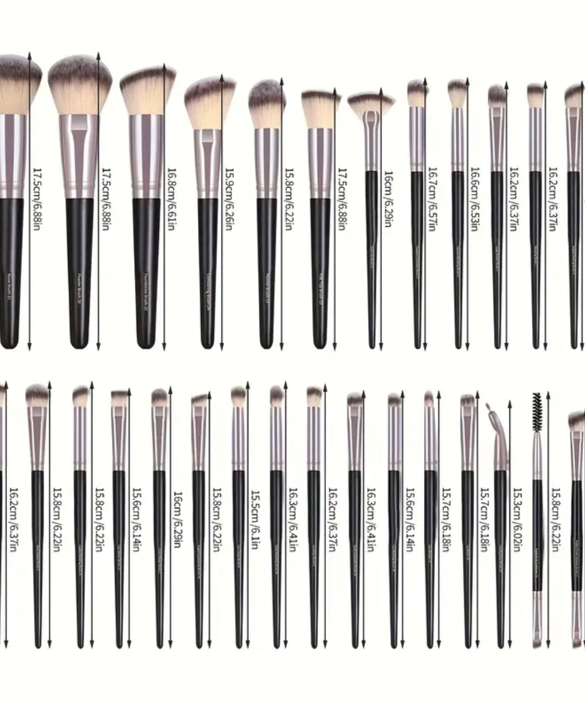 PYSEAN 30pcs Pro Makeup Brush Set Blush Foundation Eyeshadow Brow Lip Contour Detail Brushes Great for Beginners And Pros Ideal Girls Gift Travel Friendly Hypoallergenic Nylon Bristles for Easy Blending Includes Storage Pouch