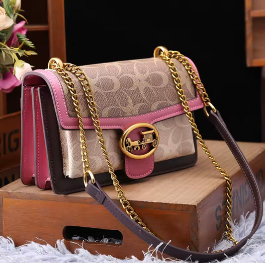 luxury women's bag 2025 new high-end color contrast single shoulder underarm bag designer