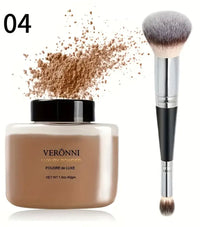 Luxurious Setting Powder, Long-Lasting Loose Powder, Creates a Smooth, Flawless Finish, Oil-Controlling Matte Finish, Long-Lasting, Waterproof, Non-Clumpy Formula, Suitable for All Light Beige Tones, Illuminates, Contours - Perfect Everyday Look