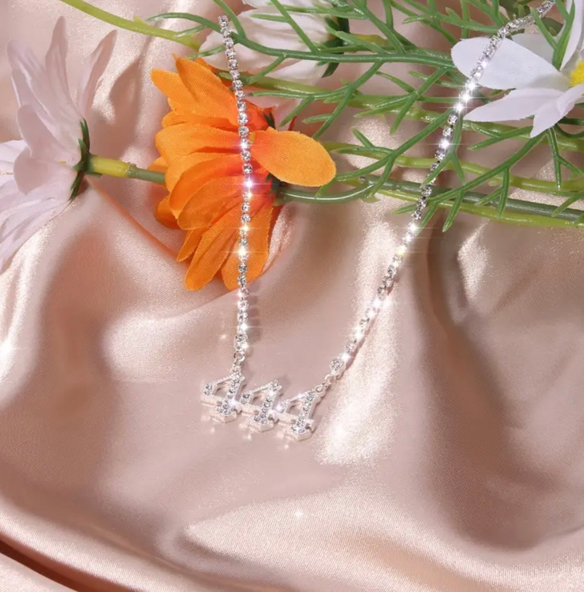 1pc New Beautiful Angel Numbers Necklace Sparkling Rhinestone Setting Beautiful Necklace Jewelry Suitable for Women's Daily and Party Occasions Angel Design Jewelry Women's Jewelry Holiday Gift Goods