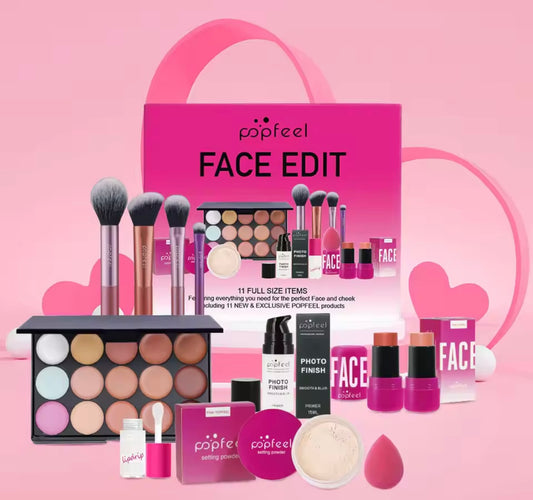 In One Makeup Kit Eyeshadow Powder Lipgloss Lipoil,Valentine's Day Gift for Girls Women