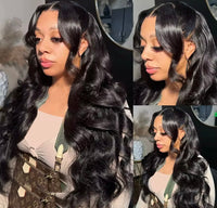 99J Colored Lace Front Human Hair Wigs Straight Burgundy 13x4  Transparent Full Lace Frontal Wig