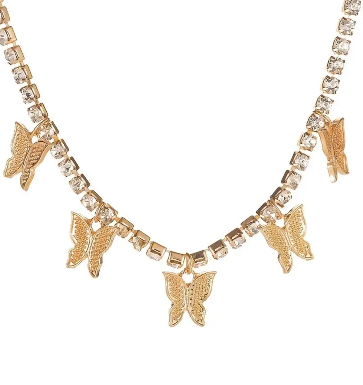 2pcs Butterfly Pendant Necklace, Female Style Butterfly Neck Chain, Hip Hop Accessories, Daily Party Parties, Surprise Wearing, Stunning The Whole Audience, Set