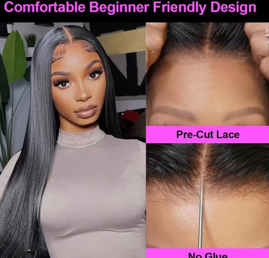 Raw Vietnamese Wig Natural Human Hair and Transparent lace Front Wig 13x6 13x4