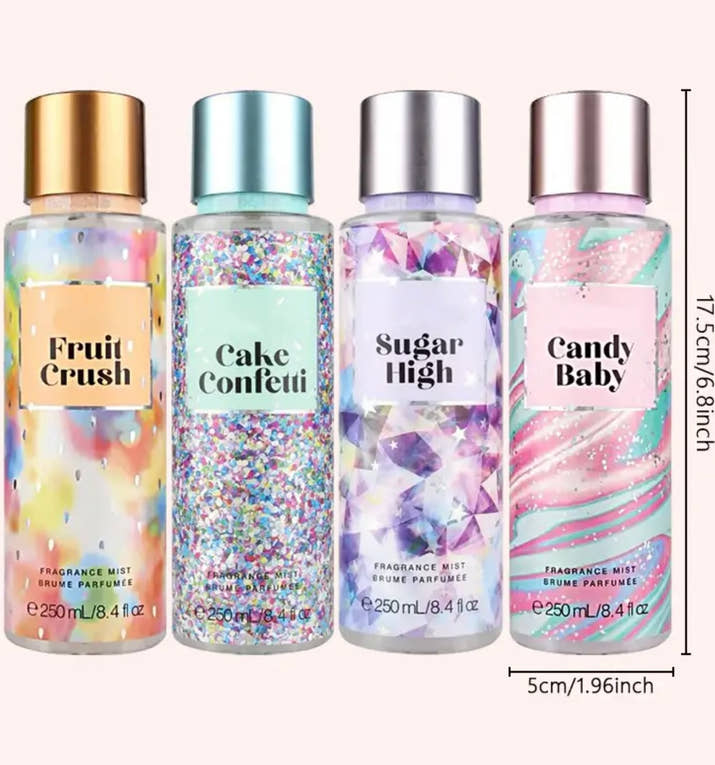 4PCS Women's Body and Hair Perfume Spray with Long - Lasting Scent, Accompanying You to Shine in Dates, Daily Life, and Parties