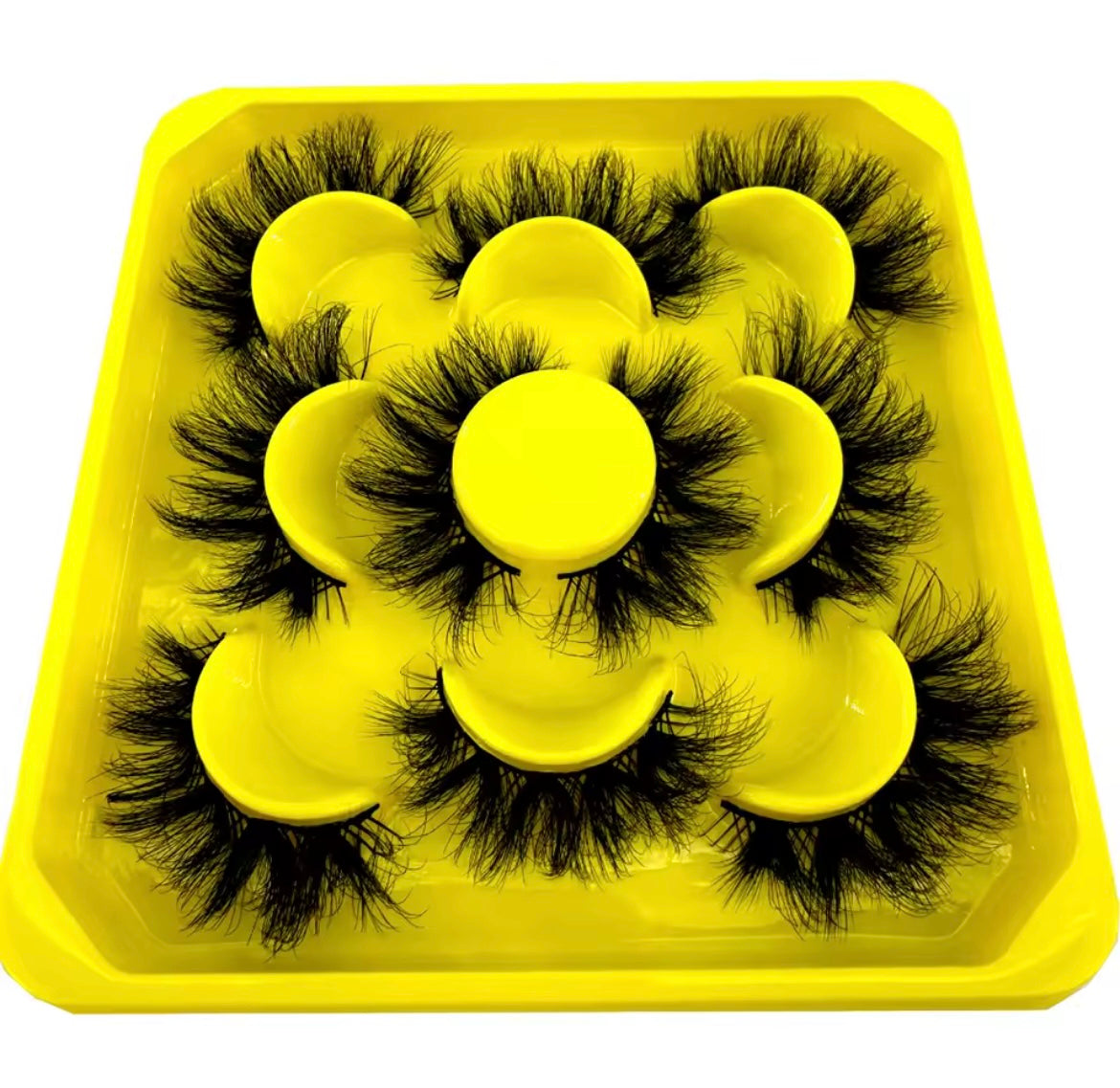 New 5 pairs Fluffy Lashes 8D False Eyelashes 15-20mm Faux Mink Lashes Natural