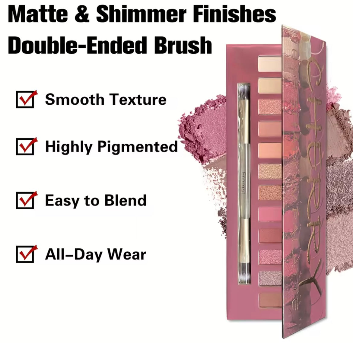 12 Colors Naked Heat Eyeshadow Palette a Perfect Halloween Makeup Gift