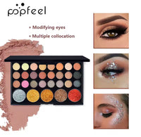 POPFEEL 29-Color Eyeshadow Palette – Versatile Makeup Set with Glitter, Shimmer, and Ma