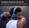 to 50-Hour Battery Life, Ultra-Lightweight Comfort, Powerful and Balanced Sound, Apple & Android Compatible - Slate Blue