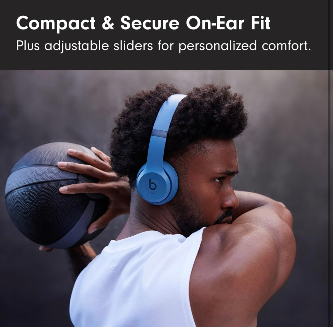 to 50-Hour Battery Life, Ultra-Lightweight Comfort, Powerful and Balanced Sound, Apple & Android Compatible - Slate Blue