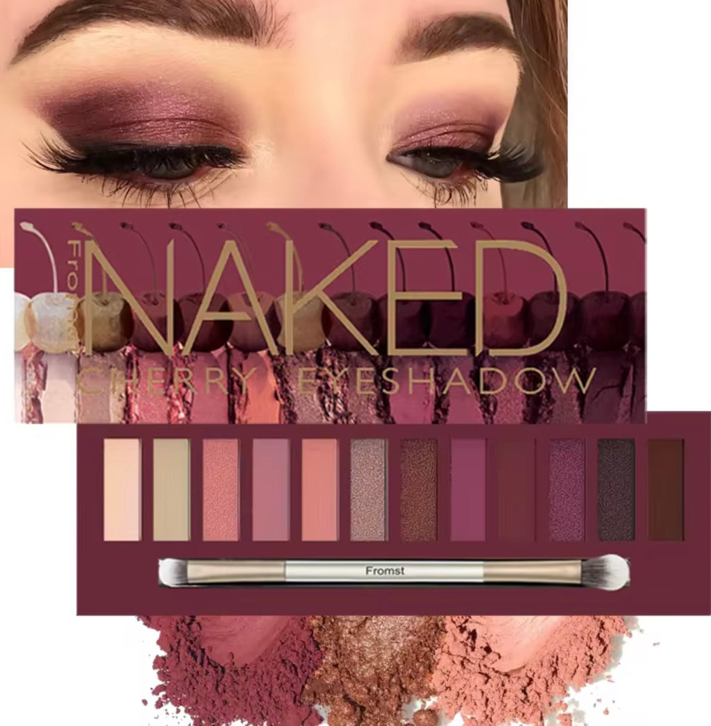 12 Colors Naked Heat Eyeshadow Palette a Perfect Halloween Makeup Gift