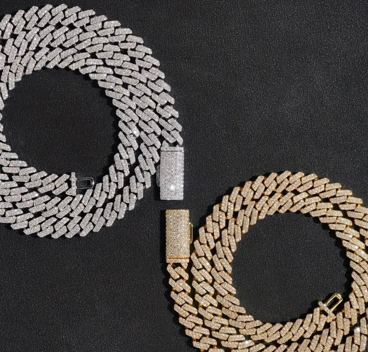 19mm Thick Cuban Chain S925 925 Silver Bracelet