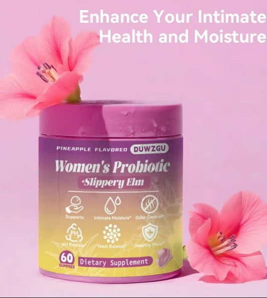 Women’s probiotics Gummies-pineapple flavored supports ph balance and dryness relief